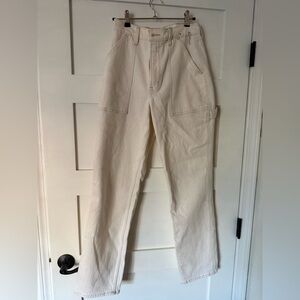 NWOT Abercrombie & Fitch Women's High Rise Jeans - Cream